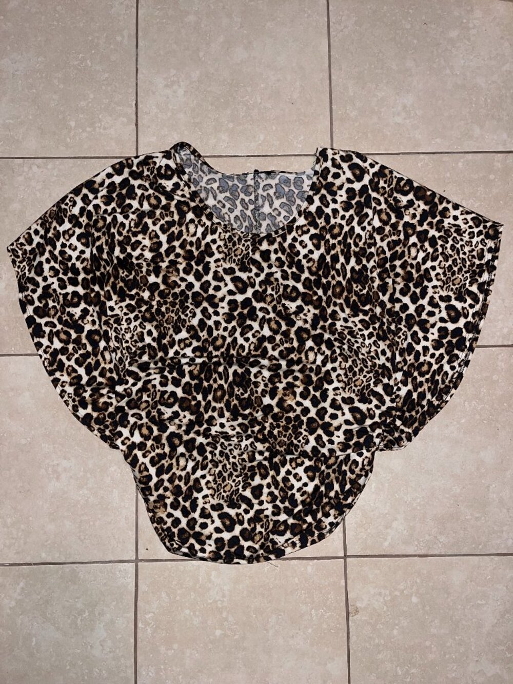 Deb Brand Leopard Print Blouse- Size Medium